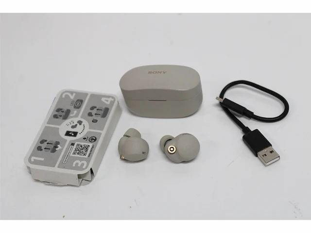 Sony wf-1000xm4 volledig draadloze oordopjes met noise cancelling zilver - afbeelding 5 van  5