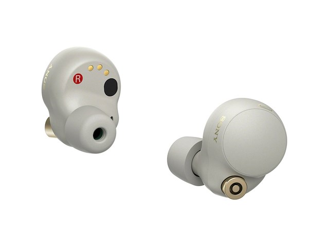 Sony wf-1000xm4 volledig draadloze oordopjes met noise cancelling zilver - afbeelding 2 van  5