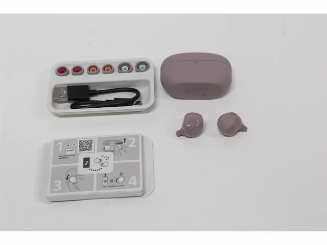 Sony wf-1000xm5 volledig draadloze oordopjes met noise cancelling smoky pink / roze - afbeelding 5 van  5