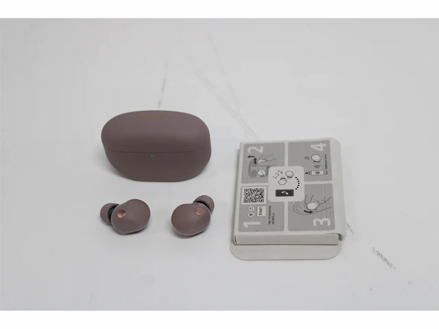 Sony wf-1000xm5 volledig draadloze oordopjes met noise cancelling smoky pink / roze - afbeelding 5 van  5
