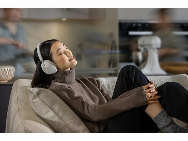 Sony wh-1000xm5 draadloze koptelefoon met noise cancelling zilver - afbeelding 4 van  4