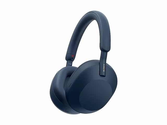 Sony wh-1000xm5 noise cancelling wireless headphones blauw - afbeelding 1 van  2