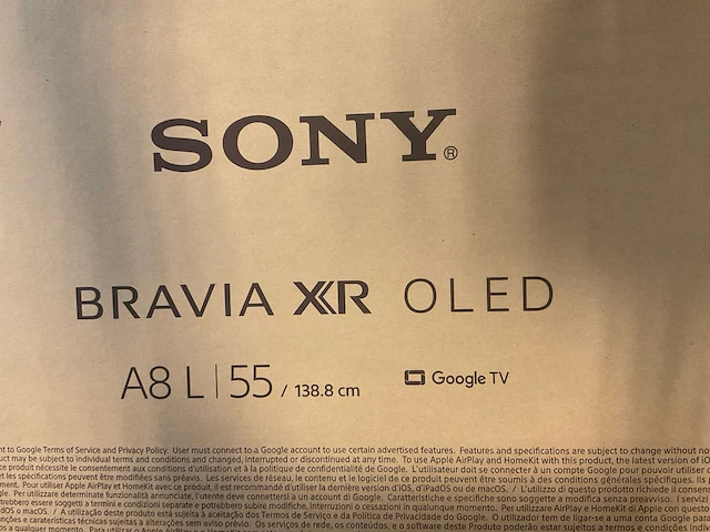 Sony xr55a83laep bravia xr 55” oled televisie - afbeelding 5 van  6