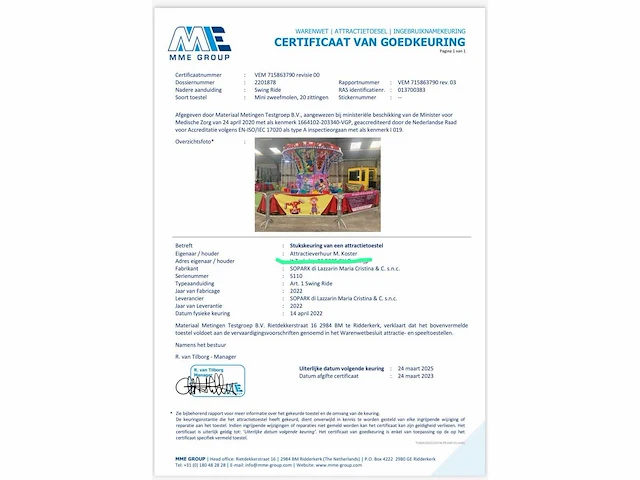 Sopark - 20 zittingen - s110 - mini zweefmolen - afbeelding 6 van  8