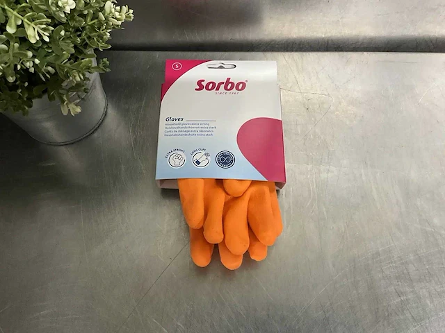 Sorbo - set huishoudhandschoenen "s" (20x) - afbeelding 1 van  1