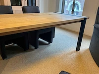 Soto verlengbare eiken eetkamertafel - afbeelding 3 van  11