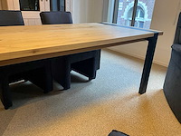 Soto verlengbare eiken eetkamertafel - afbeelding 3 van  11