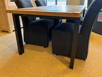 Soto verlengbare eiken eetkamertafel - afbeelding 1 van  11