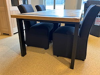 Soto verlengbare eiken eetkamertafel - afbeelding 4 van  11