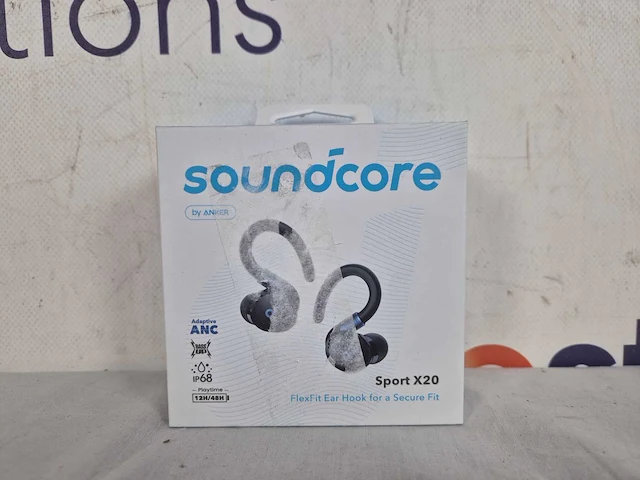 Soundcore by anker sport x20 draadloze oordopjes zwart - afbeelding 2 van  2