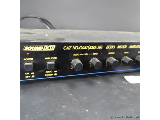 Soundlab cat no.g081(ema 38) echo mixer amplifier - afbeelding 3 van  5
