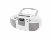 Soundmaster scd7800we - boombox met dab+/fm-radio, cd, mp3, usb en cassettespeler wit - afbeelding 1 van  3