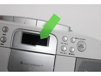 Soundmaster scd7800we - boombox met dab+/fm-radio, cd, mp3, usb en cassettespeler wit - afbeelding 3 van  3