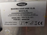 Sousvide maxima, msv 12,5l - afbeelding 5 van  6