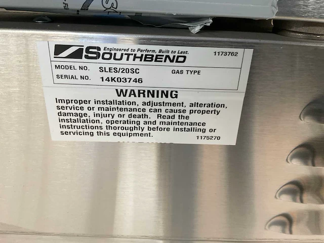 Southbend sles/20sc oven - afbeelding 2 van  12