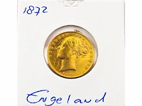 Sovereign engeland 1872 - afbeelding 1 van  2