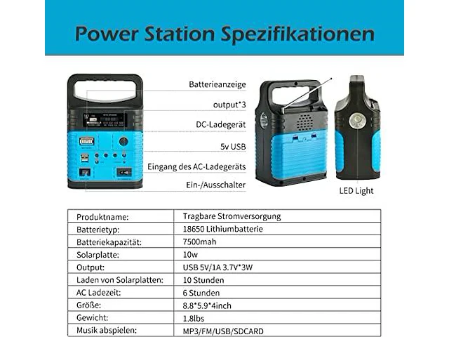 Soyond draagbare powerstation - afbeelding 3 van  4