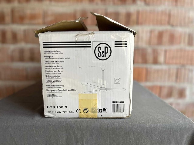 S&p htb 150n plafond ventilator - afbeelding 1 van  2