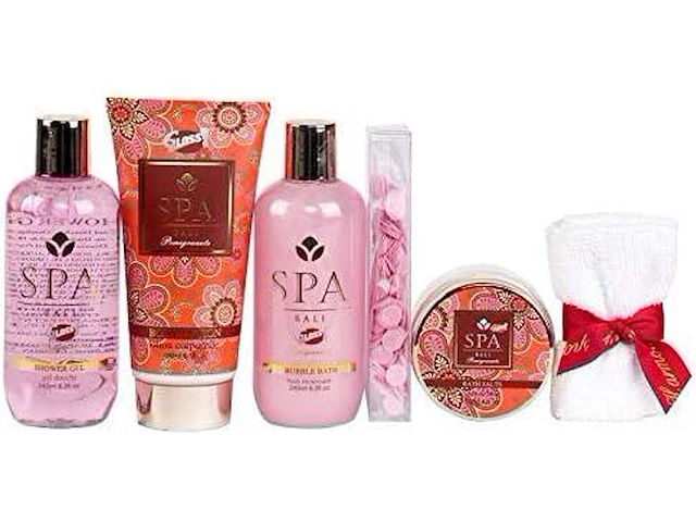 Spa bali geschenkschet bath set granaatappel - afbeelding 2 van  3