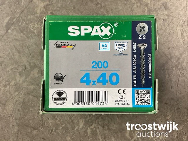 Spaanplaatschroef ø4 mm - afbeelding 1 van  1