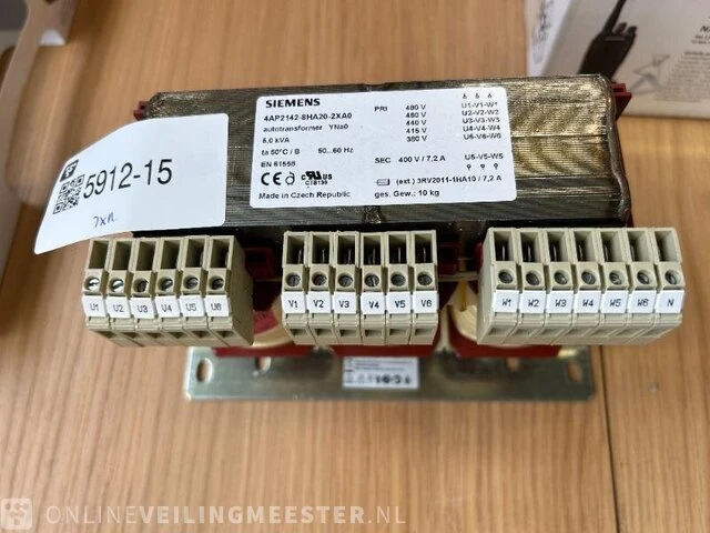 Spaartransformator, autotransformator 3-fasig siemens, 4ap21428ha202xa0 - afbeelding 3 van  4