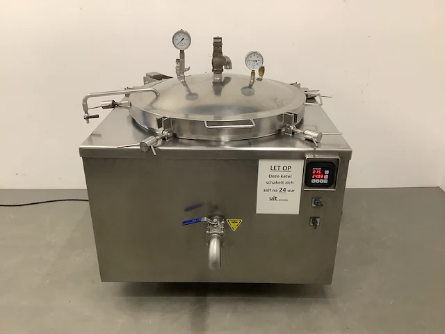 Spako 350 liter hogedruk kookketel - afbeelding 8 van  17