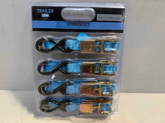 Spanbandset pro 4-delig - trailergear - afbeelding 1 van  2