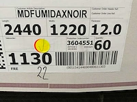 Spanolux - mdf umidax noir plaat 2440x1220x12mm (60x) - afbeelding 7 van  7