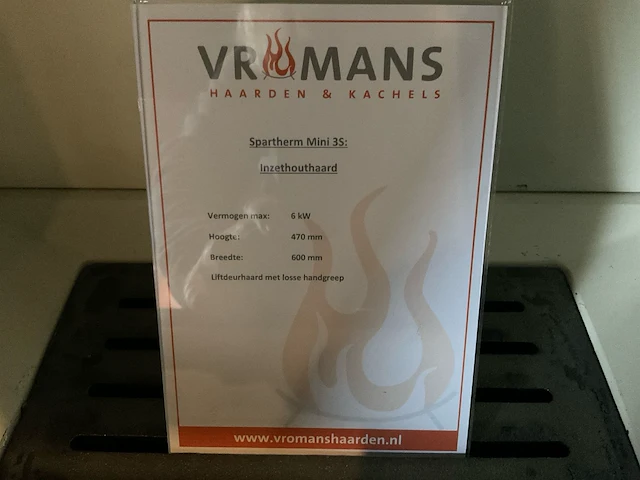 Spartherm mini 35 inbouw haard - afbeelding 5 van  5