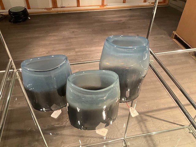 Speciale glazen vazen (3x) - afbeelding 7 van  11