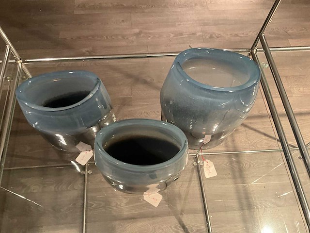 Speciale glazen vazen (3x) - afbeelding 8 van  11