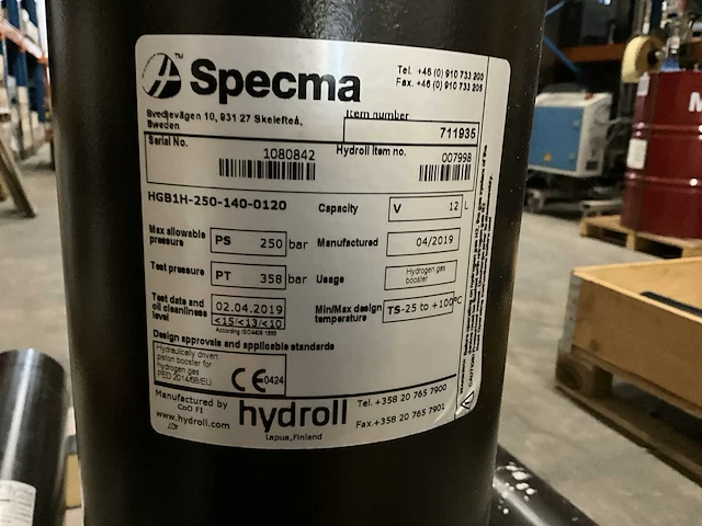 Specma zuiger accumulator - afbeelding 3 van  3