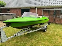 Speedboot - pega boottrailer + 5 pk mercury - speedboot