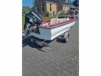 Speedboot + 15 pk mercuri buitenboordmotor - met trailer - speedboot - afbeelding 10 van  25