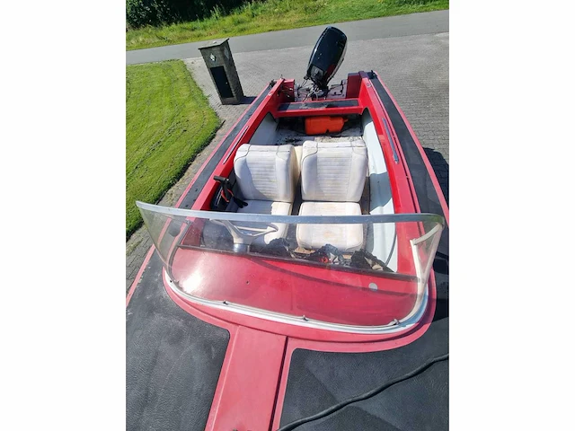 Speedboot + 15 pk mercuri buitenboordmotor - met trailer - speedboot - afbeelding 15 van  25