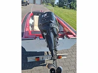 Speedboot + 15 pk mercuri buitenboordmotor - met trailer - speedboot - afbeelding 16 van  25