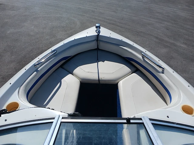 Speedboot met stallingstrailer, wellcraft, excel, wit/blauw - afbeelding 3 van  66