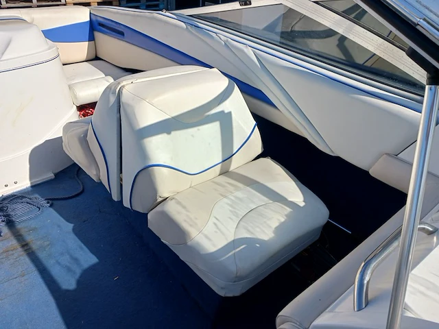 Speedboot met stallingstrailer, wellcraft, excel, wit/blauw - afbeelding 16 van  66