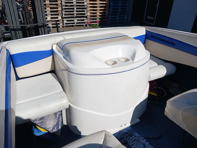 Speedboot met stallingstrailer, wellcraft, excel, wit/blauw - afbeelding 18 van  66