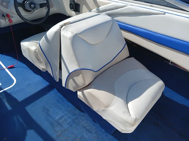 Speedboot met stallingstrailer, wellcraft, excel, wit/blauw - afbeelding 25 van  66