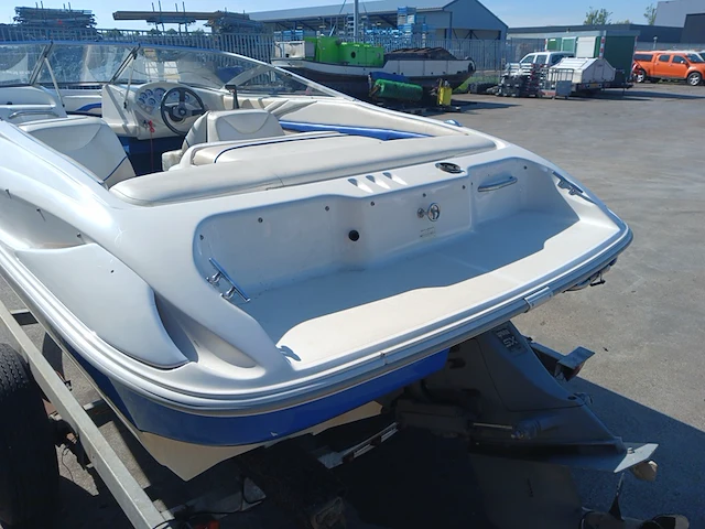 Speedboot met stallingstrailer, wellcraft, excel, wit/blauw - afbeelding 29 van  66