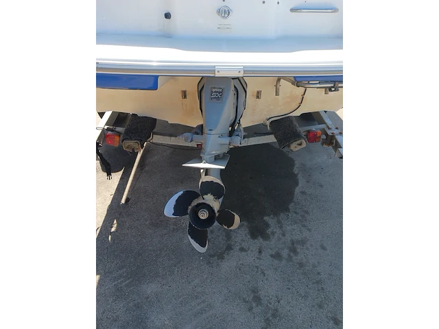Speedboot met stallingstrailer, wellcraft, excel, wit/blauw - afbeelding 31 van  66