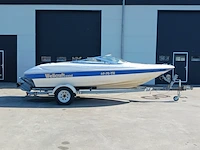 Speedboot met stallingstrailer, wellcraft, excel, wit/blauw - afbeelding 23 van  66