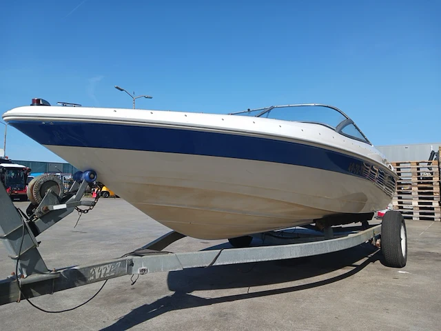 Speedboot met stallingstrailer, wellcraft, excel, wit/blauw - afbeelding 36 van  66