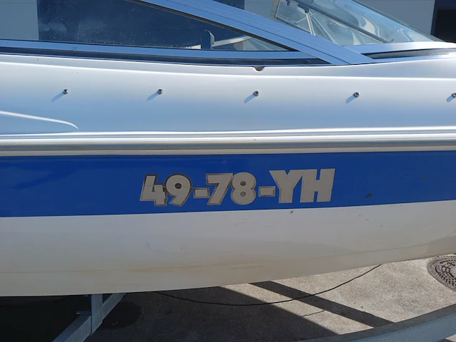 Speedboot met stallingstrailer, wellcraft, excel, wit/blauw - afbeelding 46 van  66