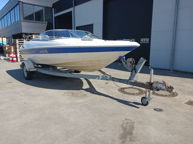 Speedboot met stallingstrailer, wellcraft, excel, wit/blauw - afbeelding 47 van  66