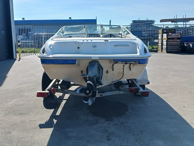 Speedboot met stallingstrailer, wellcraft, excel, wit/blauw - afbeelding 45 van  66