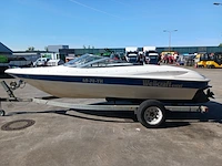 Speedboot met stallingstrailer, wellcraft, excel, wit/blauw - afbeelding 64 van  66