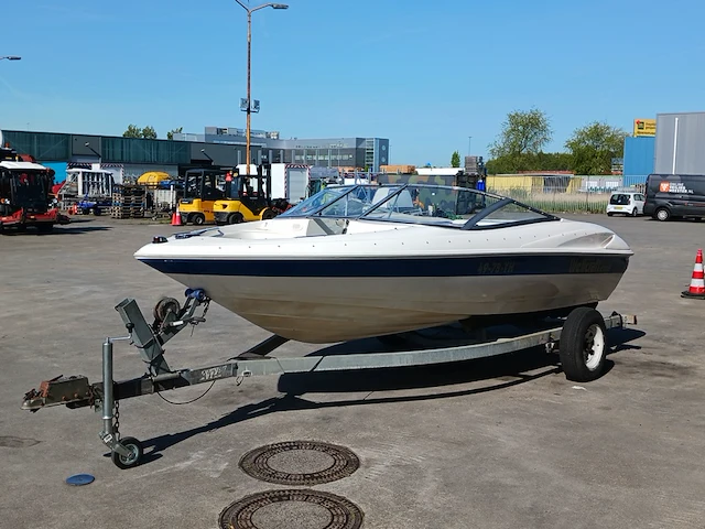 Speedboot met stallingstrailer, wellcraft, excel, wit/blauw - afbeelding 65 van  66