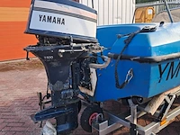 Speedboot met trailer en buitenboordmotor, vega, 405, blauw - afbeelding 3 van  28